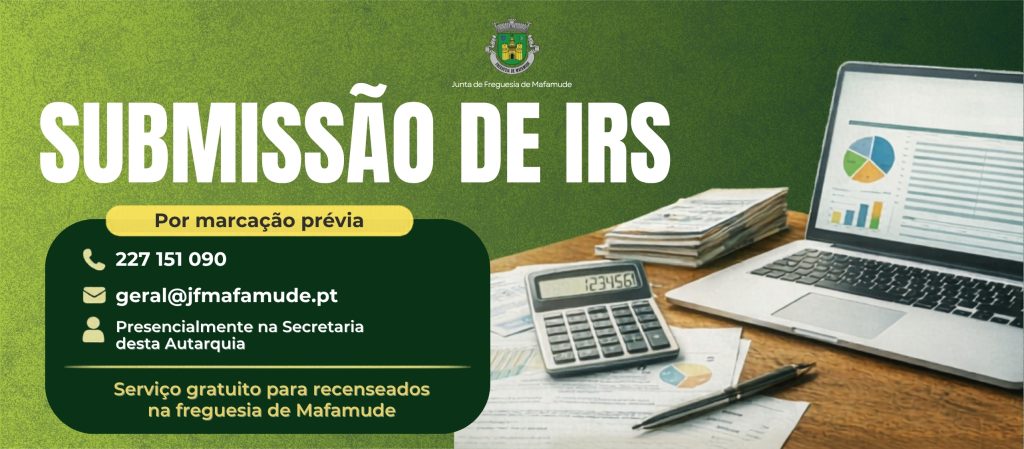 Apoio gratuito na submissão do IRS em Mafamude
